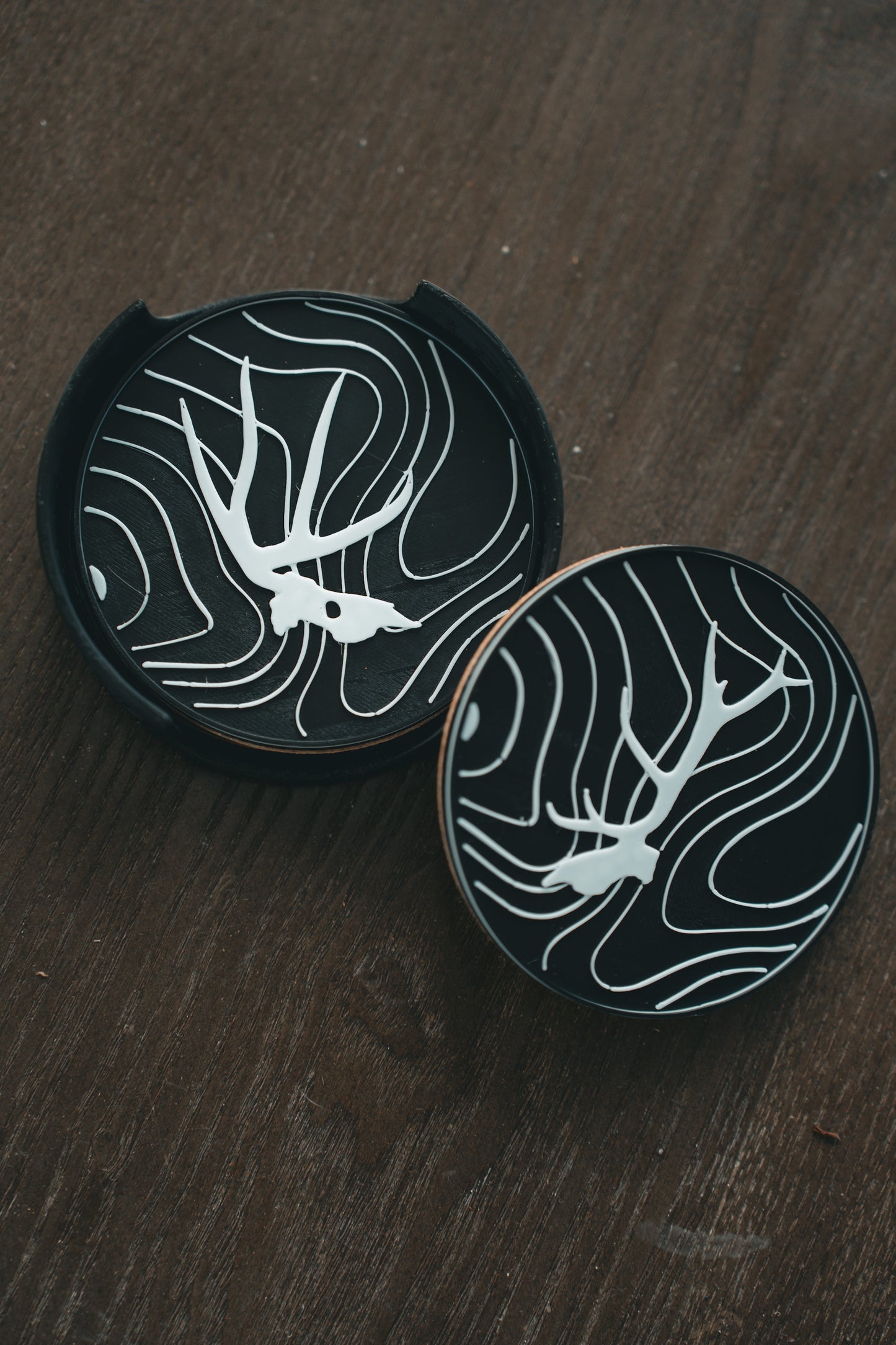 Topographic Skull Coasters